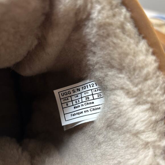 UGG Women's Pendleton Southwest Aztec Shearling Brown Leather Boots US Size 8 - Picture 10 of 10